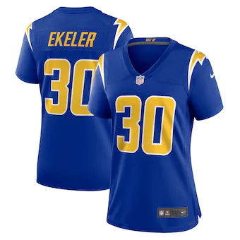 womens nike austin ekeler royal los angeles chargers game j